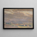 Paesaggio serale con campanile - Friedrich Hasslwander — quadro incorniciato alla parete