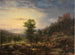 Château Eberstein vicino a Baden-Baden con vista sulla pianura del Reno - Friedrich Helmsdorf — vista dell’opera