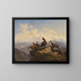 Chamois nel Karwendel - Friedrich Hohe — quadro incorniciato alla parete