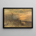 Paesaggio invernale al crepuscolo - Friedrich Joseph Nicolai Heydendahl — quadro incorniciato alla parete