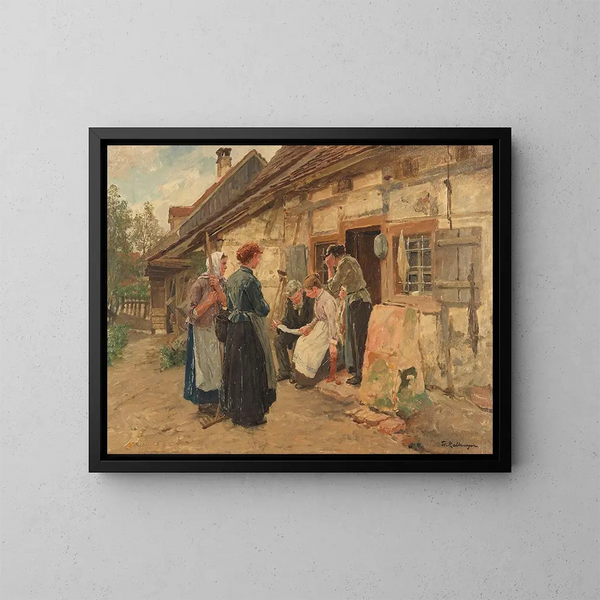 La lettre d'Amérique II - Friedrich Kallmorgen — quadro incorniciato alla parete