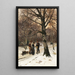 Foresta in inverno - Friedrich Kallmorgen — quadro incorniciato alla parete