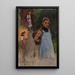 Studio di bambini - Friedrich Kallmorgen — quadro incorniciato alla parete