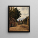 Rue estivale del villaggio - Friedrich Kallmorgen — quadro incorniciato alla parete
