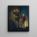 Il salvataggio dell'imperatore Massimiliano I del Martinswand - Friedrich Krepp — quadro incorniciato alla parete