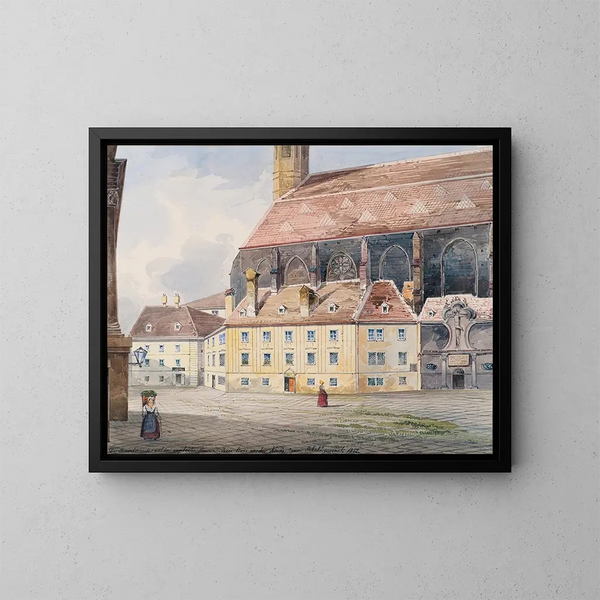 L'église des Minorites à Vienne - Friedrich Leibold — quadro incorniciato alla parete