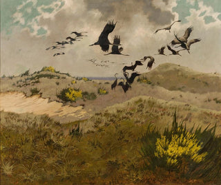 Friedrich Lissmann - Arrival of cranes.webp