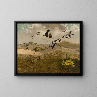 Friedrich Lissmann - Arrival of cranes.webp