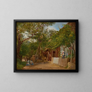 Motif d'Oberschtzen - Friedrich Loos — quadro incorniciato alla parete