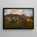 Paesaggio salisburghese con fattoria - Friedrich Loos — quadro incorniciato alla parete