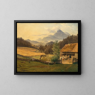 Friedrich Loos - Summer landscape in the mountains.webp