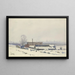 Giardino sotto la neve al Dornbusch - Friedrich Mook — quadro incorniciato alla parete