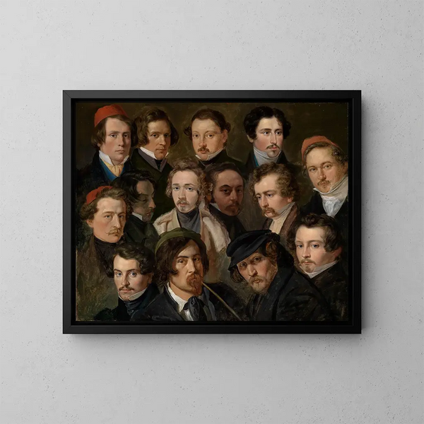 I compagni - Friedrich Mosbrugger — quadro incorniciato alla parete