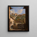 Case italiane sul retro - Friedrich Mosbrugger — quadro incorniciato alla parete
