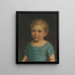 Ritratto di Hermann Staudinger bambino - Friedrich Nebel — quadro incorniciato alla parete