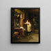 La visita segreta del pretendente - Friedrich Ortlieb — quadro incorniciato alla parete