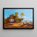 in legno di palme vicino al Cairo - Friedrich Perlberg — quadro incorniciato alla parete