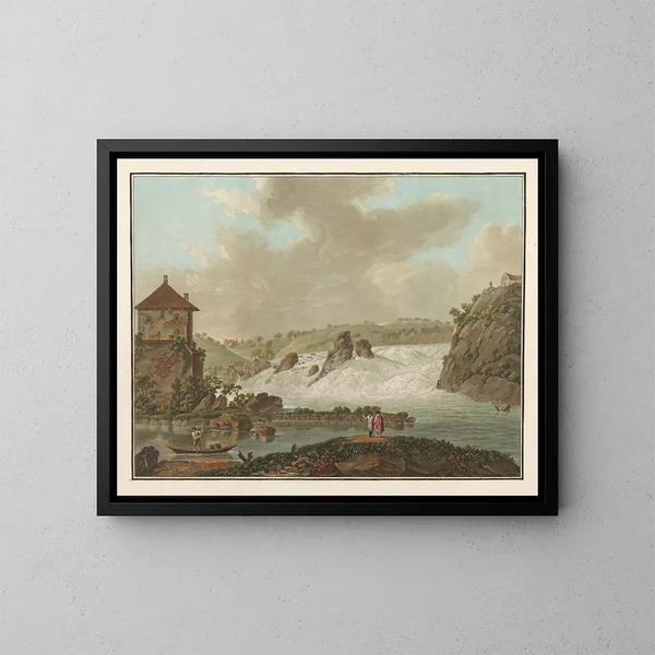 Cascate del Reno - Friedrich Rosenberg — quadro incorniciato alla parete