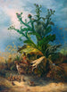 Chardons en fleurs avec une famille de tétras lyre - Friedrich Schauta-Moos — vista dell’opera