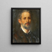 Autoritratto - Friedrich Staudinger — quadro incorniciato alla parete