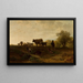 con mucche - Friedrich Voltz — quadro incorniciato alla parete