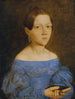 Busto di una giovane ragazza in abito blu - Friedrich Wasmann — vista dell’opera