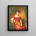 Ritratto di Gabriele von Blow - Friedrich Wilhelm Herdt — quadro incorniciato alla parete