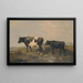 Vacca e vitello - Friedrich Wilhelm Keyl — quadro incorniciato alla parete