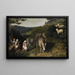 Famiglia in una campagna idilliaca - Friedrich Wilhelm Keyl — quadro incorniciato alla parete