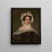 Ritratto di una dama con una cuffia - Friedrich Wilhelm Maul — quadro incorniciato alla parete