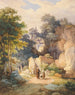 sulle scale della chiesa di pellegrinaggio Sainte-Madeleine sul Biber vicino a Brannenburg - Friedrich Würthle — vista dell’opera