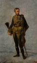 L'empereur Francesco Giuseppe I giovane in uniforme da huscarl - Friedrich von Amerling — vista dell’opera