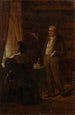 Le professeur Dr Ignaz Rudolf Bischoff von Altenstern dictant à son épouse Johanna - Friedrich von Amerling — vista dell’opera