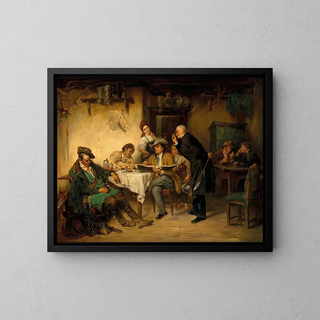Friedrich von Keller - A Painter in a Tavern.webp