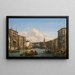 Vista del Grande Canale verso il Ponte di Rialto, Venezia - Friedrich von Nerly — quadro incorniciato alla parete