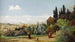 Paesaggio di Roma con giovane ragazza e cardinale - Friedrich von Nerly — vista dell’opera