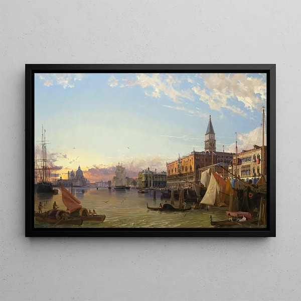 Friedrich von Nerly - The Doges Palace and the Piazzetta di San Marco with a View of the Grand Canal and Santa Maria Della Salute Beyond.webp