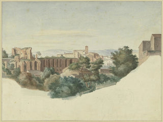 Friedrich von Olivier - Blick auf SS Giovanni e Paolo in Rom.webp