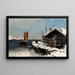 Scène d'hiver - Frithjof Smith-Hald — quadro incorniciato alla parete