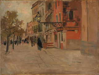 Frits Thaulow - Street in Venice.webp