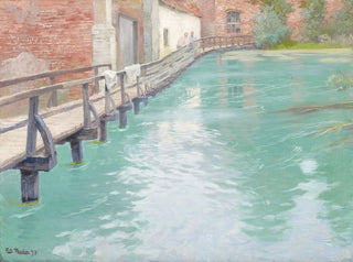 Frits Thaulow - The Mills at MontreuilsurMer Normandy.webp