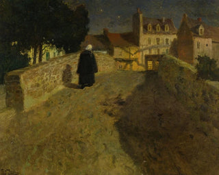 Frits Thaulow - Towards The Pont Lovignon Pont Fleuri In Quimperl.webp