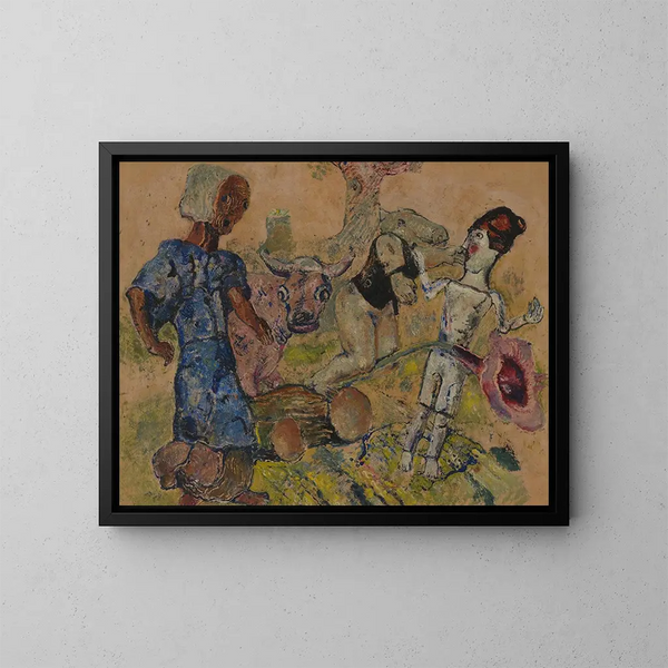 Il regno della natura - Frits van den Berghe — quadro incorniciato alla parete