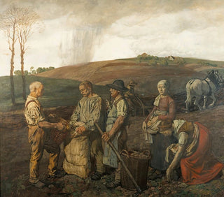 La Raccolta delle patate - Fritz Boehle — vista dell’opera