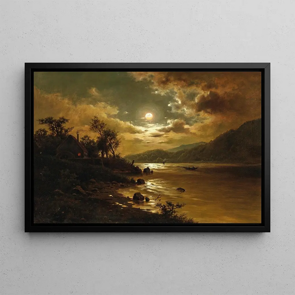 Fritz Chwala - Mondlicht ber einer Seelandschaft.webp