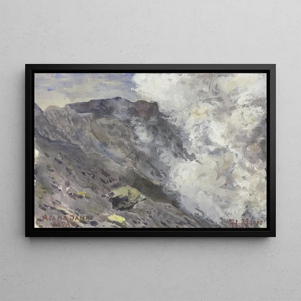 Asamajama in Giappone - Fritz Hauck — quadro incorniciato alla parete