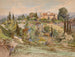 Vista del castello di Cronberg al palazzo Coronini a Gorizia - Fritz Lach — vista dell’opera