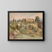 Vista del castello di Cronberg al palazzo Coronini a Gorizia - Fritz Lach — quadro incorniciato alla parete