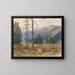 Vista sul monte Hochschwab - Fritz Lach — quadro incorniciato alla parete