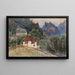 Vista di Johnsbach nella regione montuosa di Gesäuse - Fritz Lach — quadro incorniciato alla parete
